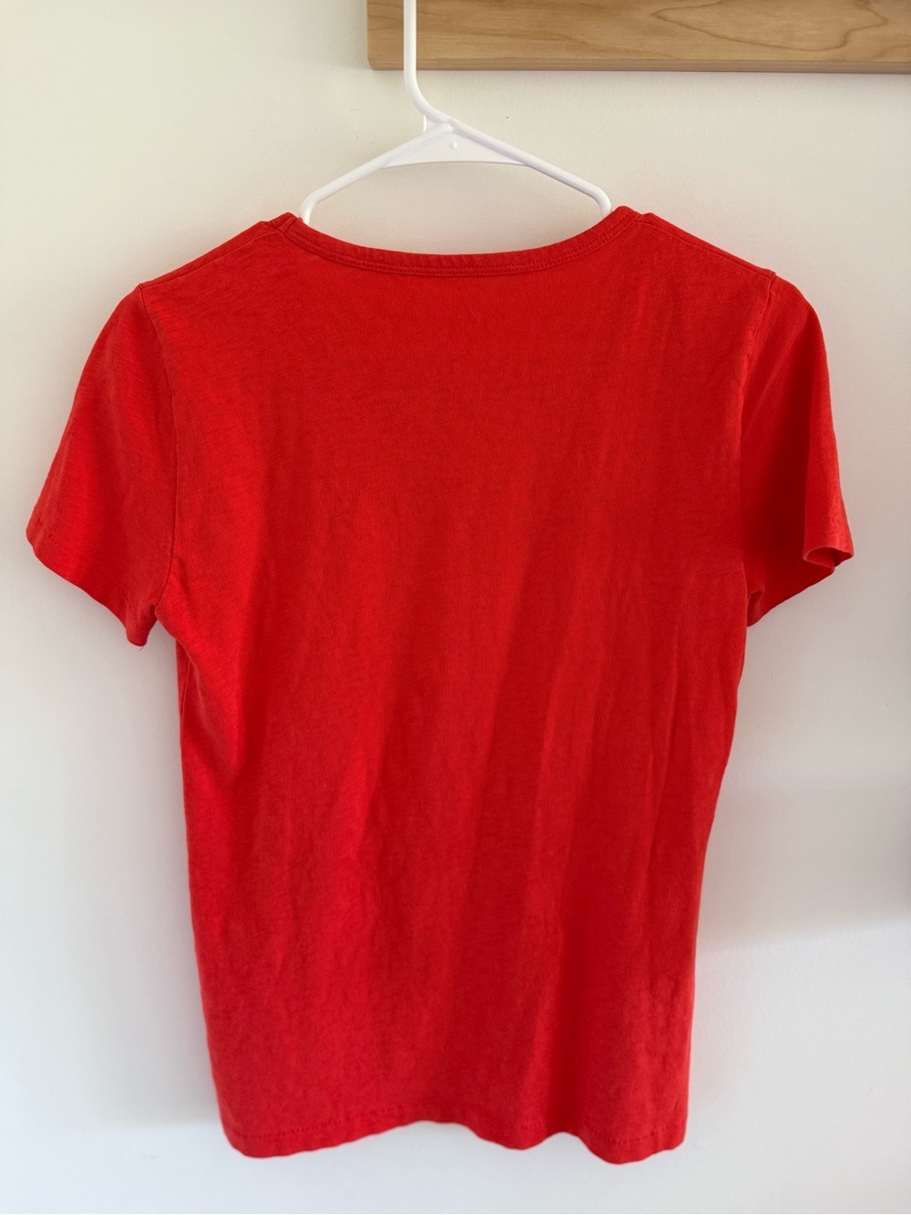 J. CREW Tee Vintage Slub Cotton Orange Tee Small - Picture 5 of 5